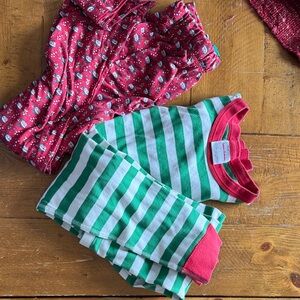 Vineyard Vines Red and Hanna Anderson Green Kids Pajama Set
